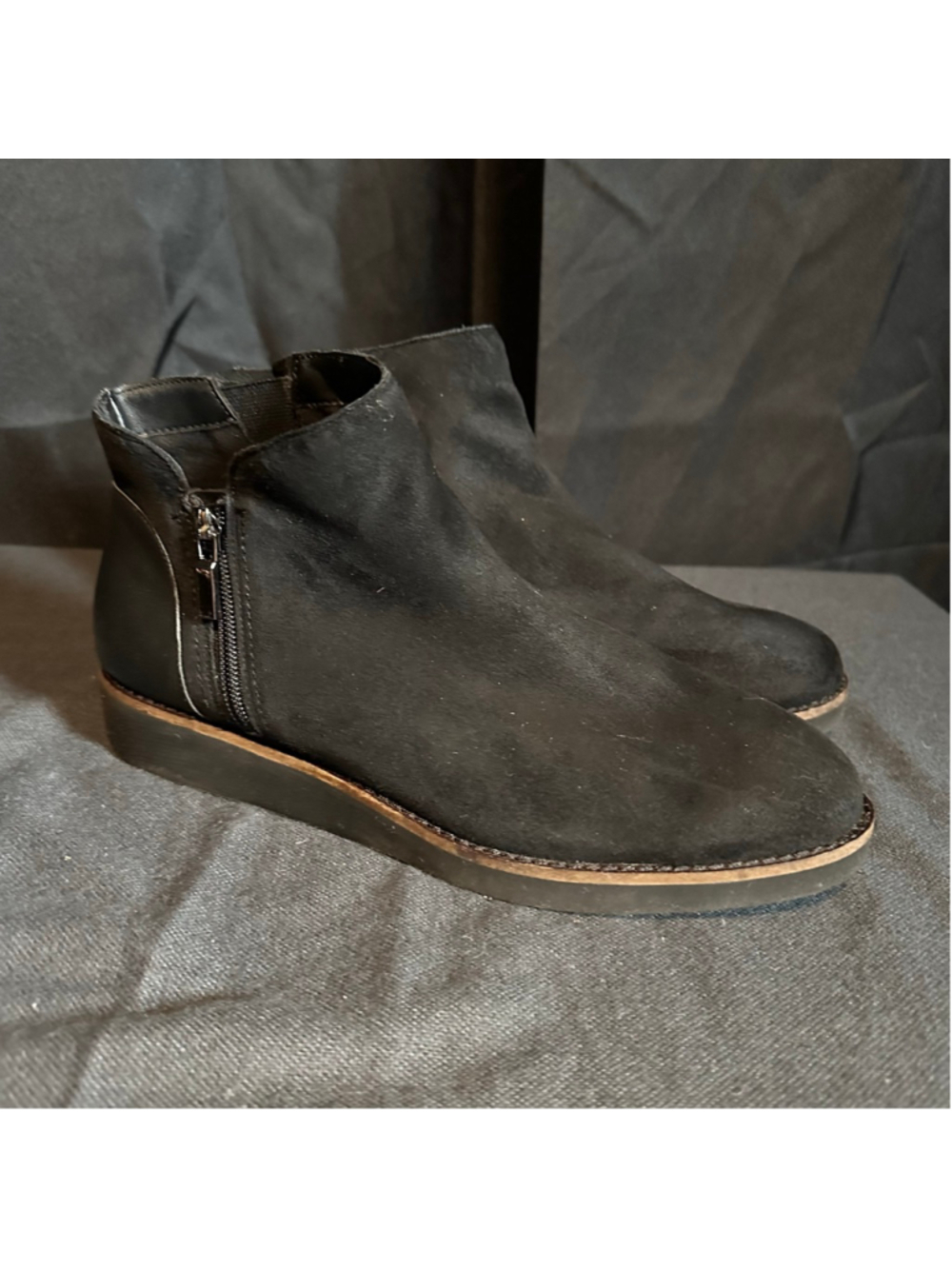Women's Softwalk Black Suede Ankle Boots & Booties Size 10 Summer